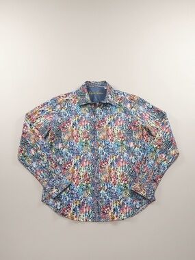XL Robert Graham Multicolor Floral Print Button-Down Shirt
